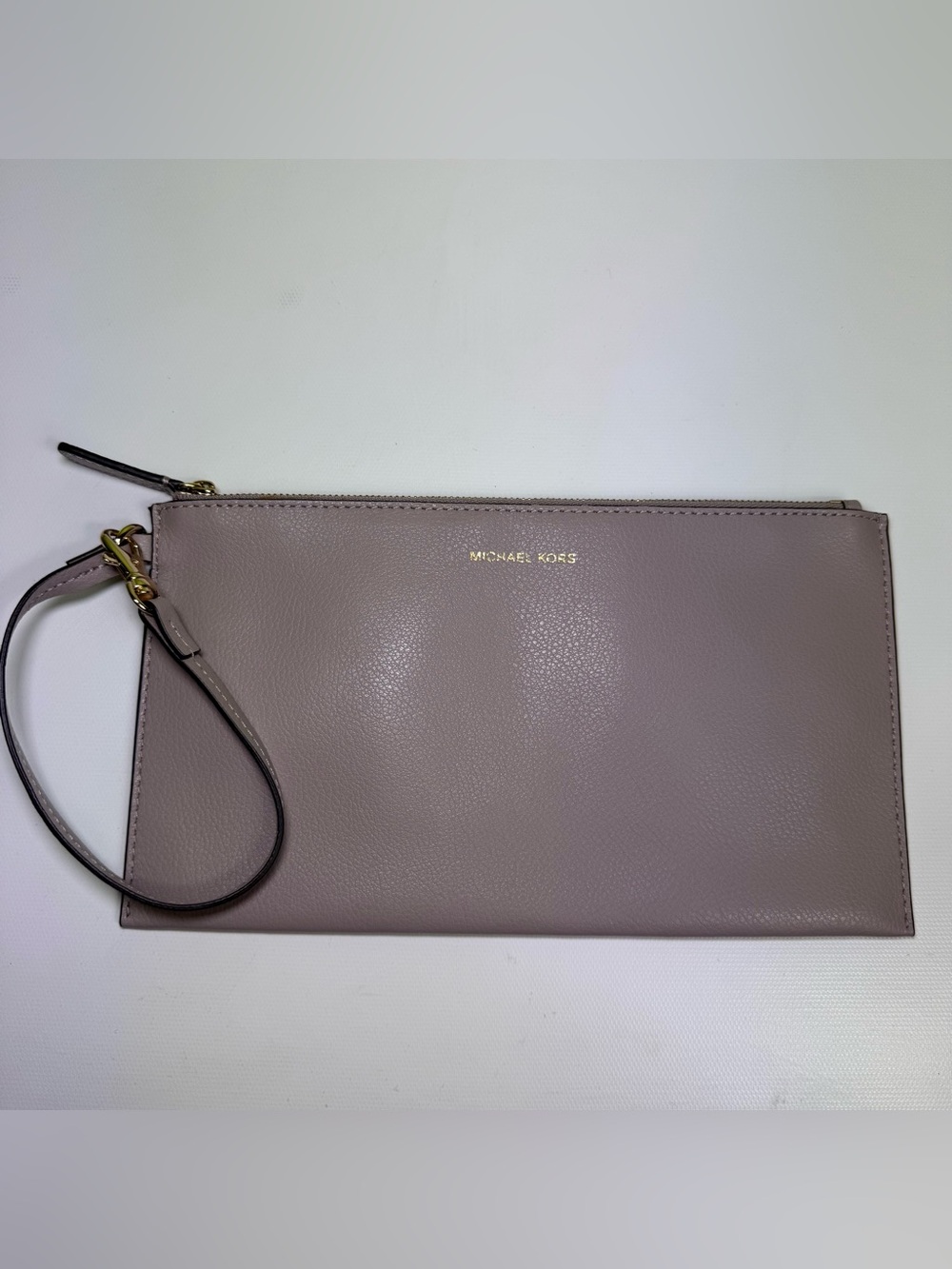Michael Kors Lilac Clutch Bag Bedford Leather